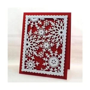 Troqueles de metal de copo de nieve de Navidad marco de