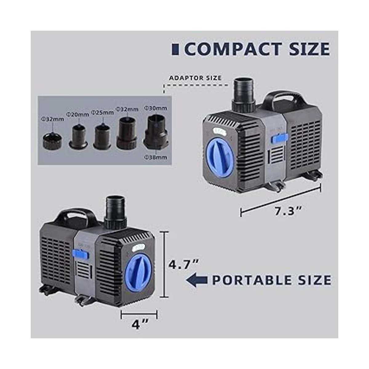 Trupow Flow Bomba de filtro sumergible eléctrica en línea