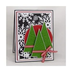 Troqueles de metal de copo de nieve de Navidad marco de