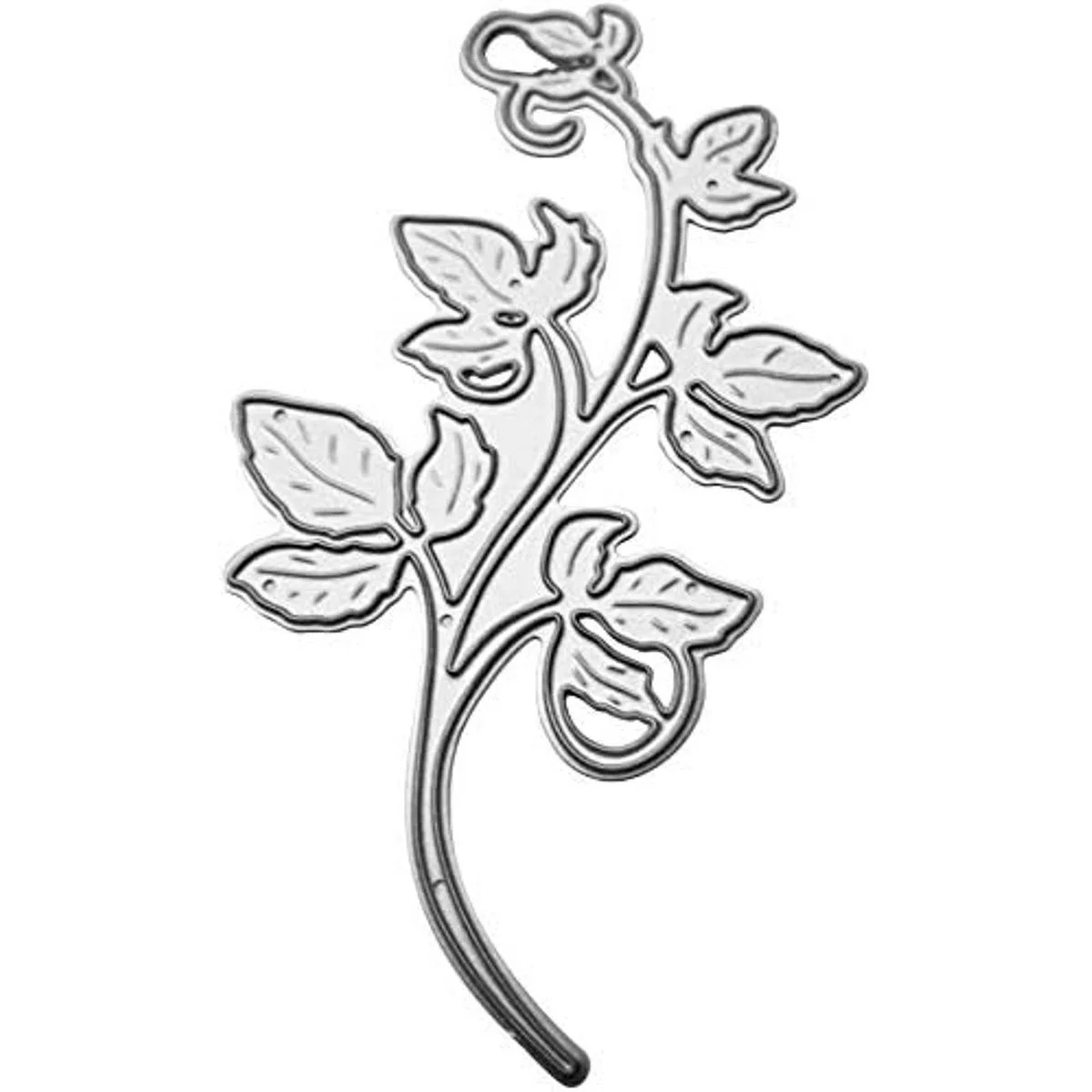 Troqueles de metal con flores de hojas plantillas de