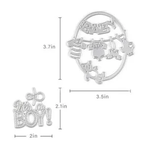 Troqueles de corte de metal para bebé plantilla de molde_2