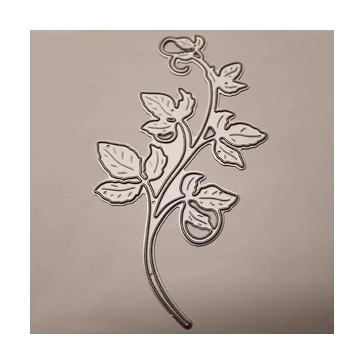 Troqueles de metal con flores de hojas plantillas de