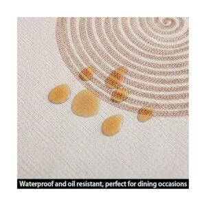 TruDelve Mantel de vinilo lavable para mesa rectangular