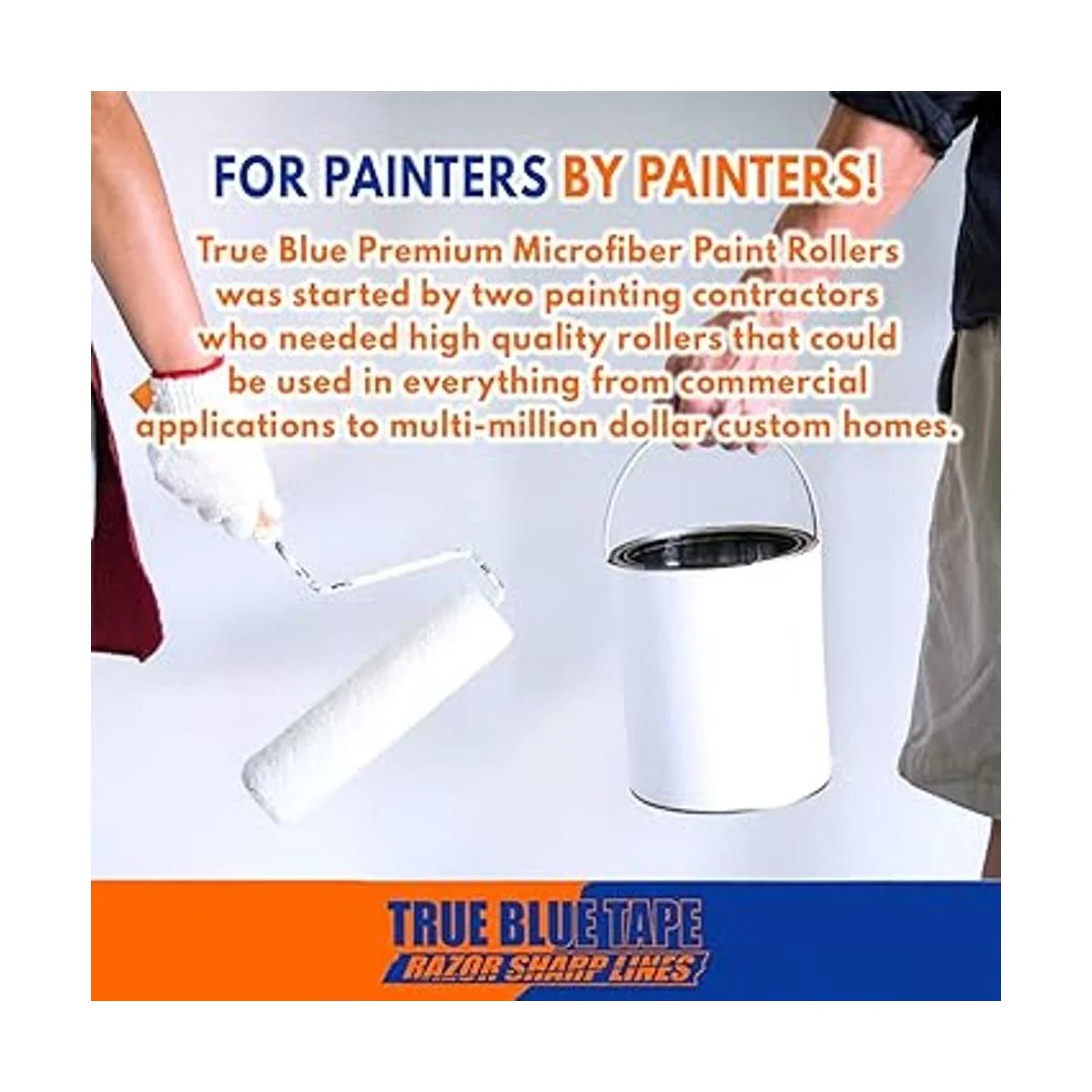 True Blue Cubiertas profesionales de rodillo de pintura de