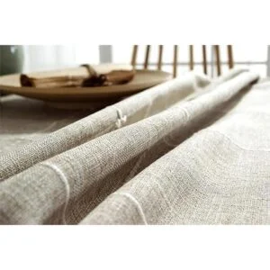TruDelve Mantel de lino de algodón resistente para mesas