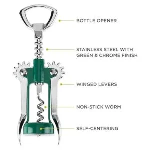 True Soar Sacacorchos con alas gusano autocentrante_2