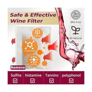 Trobing Filtro de vino 12 bolsas elimina sulfitos_4