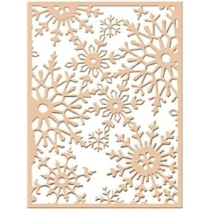 Troqueles de metal de copo de nieve de Navidad marco de