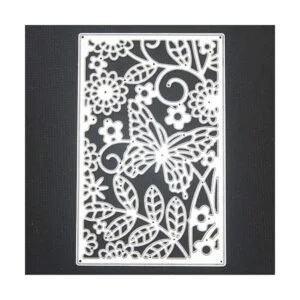 Troqueles de metal con diseño de mariposa y flores para