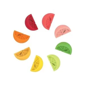 TrueZoo Juego de 8 identificadores de vasos de vidrio con