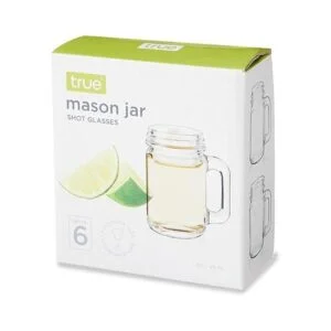 True Mason Jar Vasos de chupito mini tarro Mason con_5