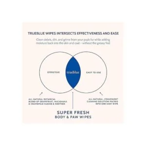 TrueBlue Toallitas para el cuerpo y las patas súper_5