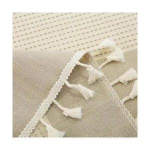 TruDelve Mantel de lino de algodón resistente para mesa