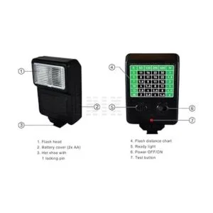 Tronixpro Flash de cámara digital con soporte de zapato_2