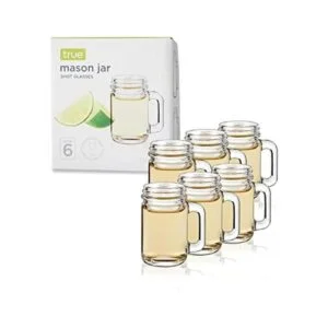 True Mason Jar Vasos de chupito mini tarro Mason con_1