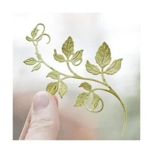 Troqueles de metal con flores de hojas plantillas de