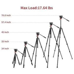 Trípode de cabeza fluida trípode de cámara de video_6