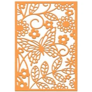 Troqueles de metal con diseño de mariposa y flores para