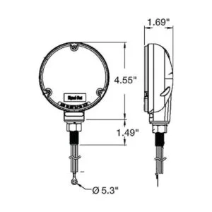 TruckLite 2751 Lámpara de pedestal de una sola cara_4