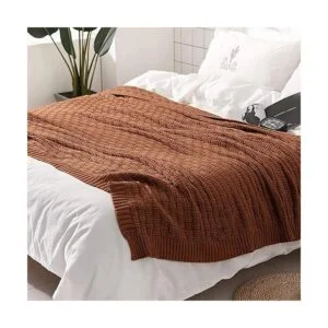 Treely Manta de punto de algodón 100