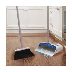 TreeLen Juego de escoba y recogedor de polvo de mango