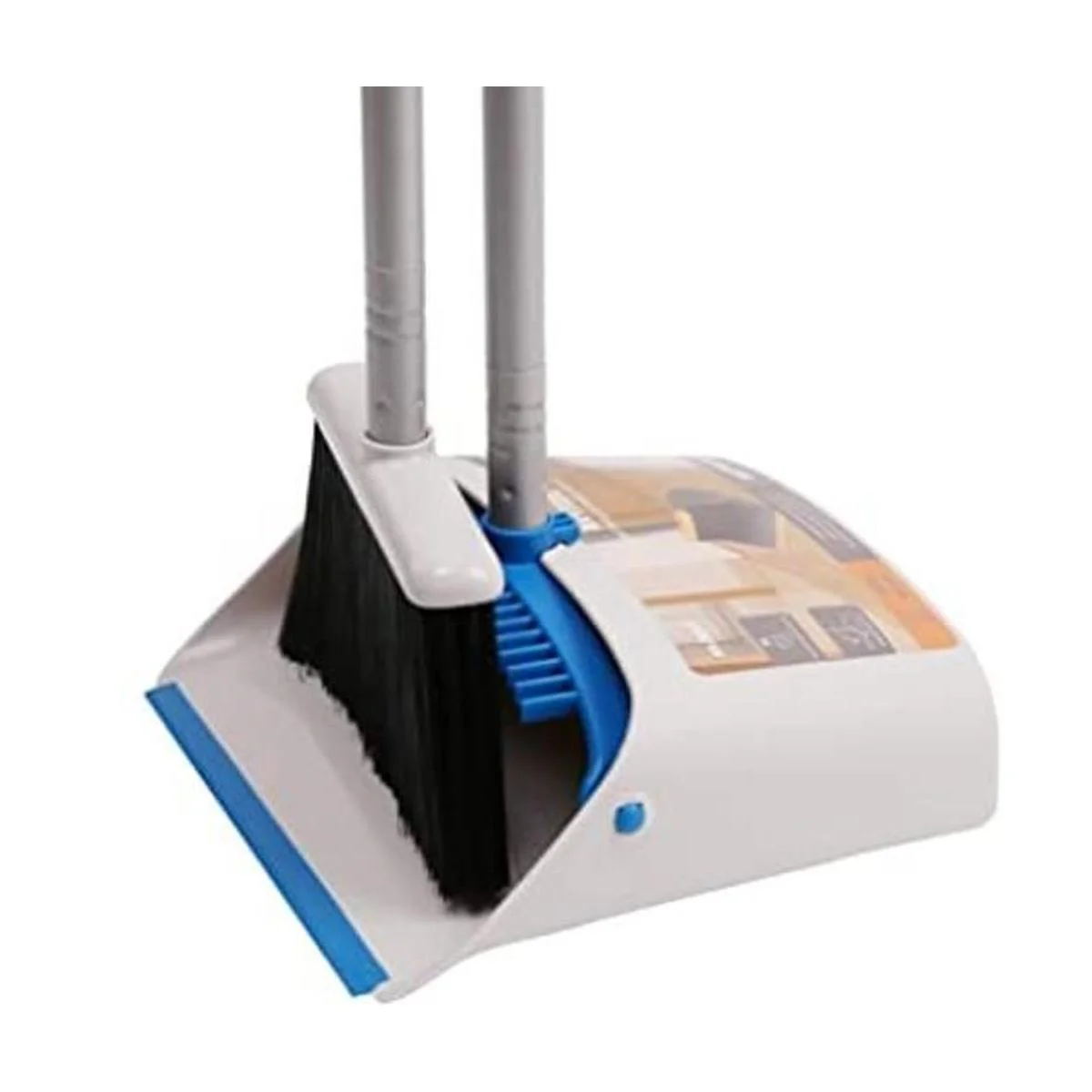 TreeLen Juego de escoba y recogedor de polvo de mango