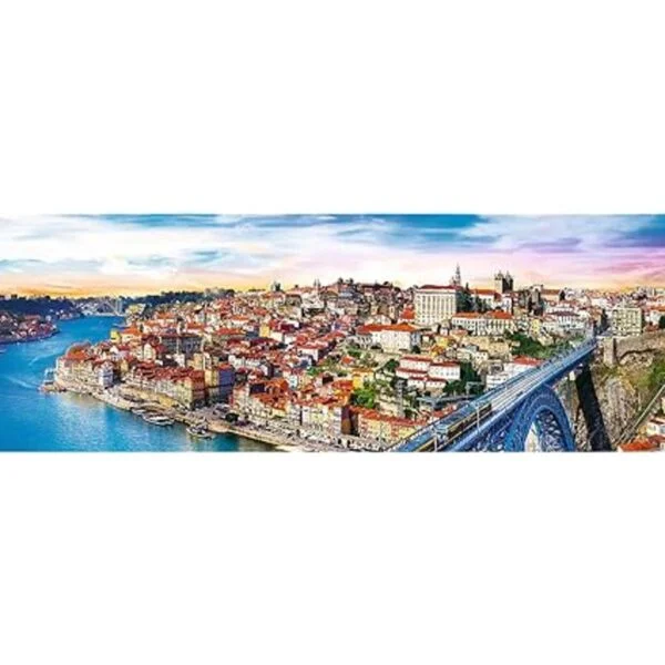 Trefl Rompecabezas panorámico rojo de 500 piezas Porto_2