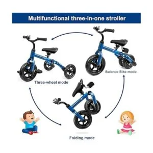 Triciciclos 3 en 1 para niños y niñas de 2 a 4 años con_3