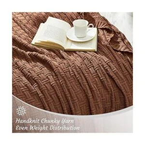 Treely Manta de punto de algodón 100