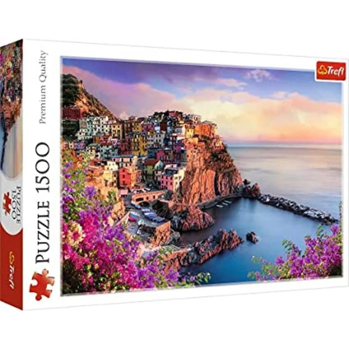Trefl Rompecabezas rojo de 1500 piezas Vista de Manarola_1