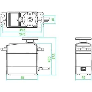 Treedix MG995 Servo Motor Metal Gear High Torque Servo
