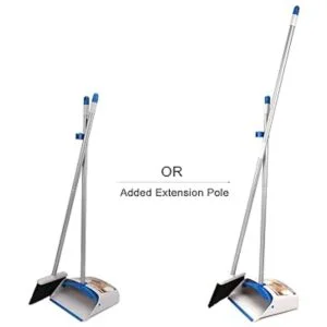 TreeLen Juego de escoba y recogedor de polvo de mango