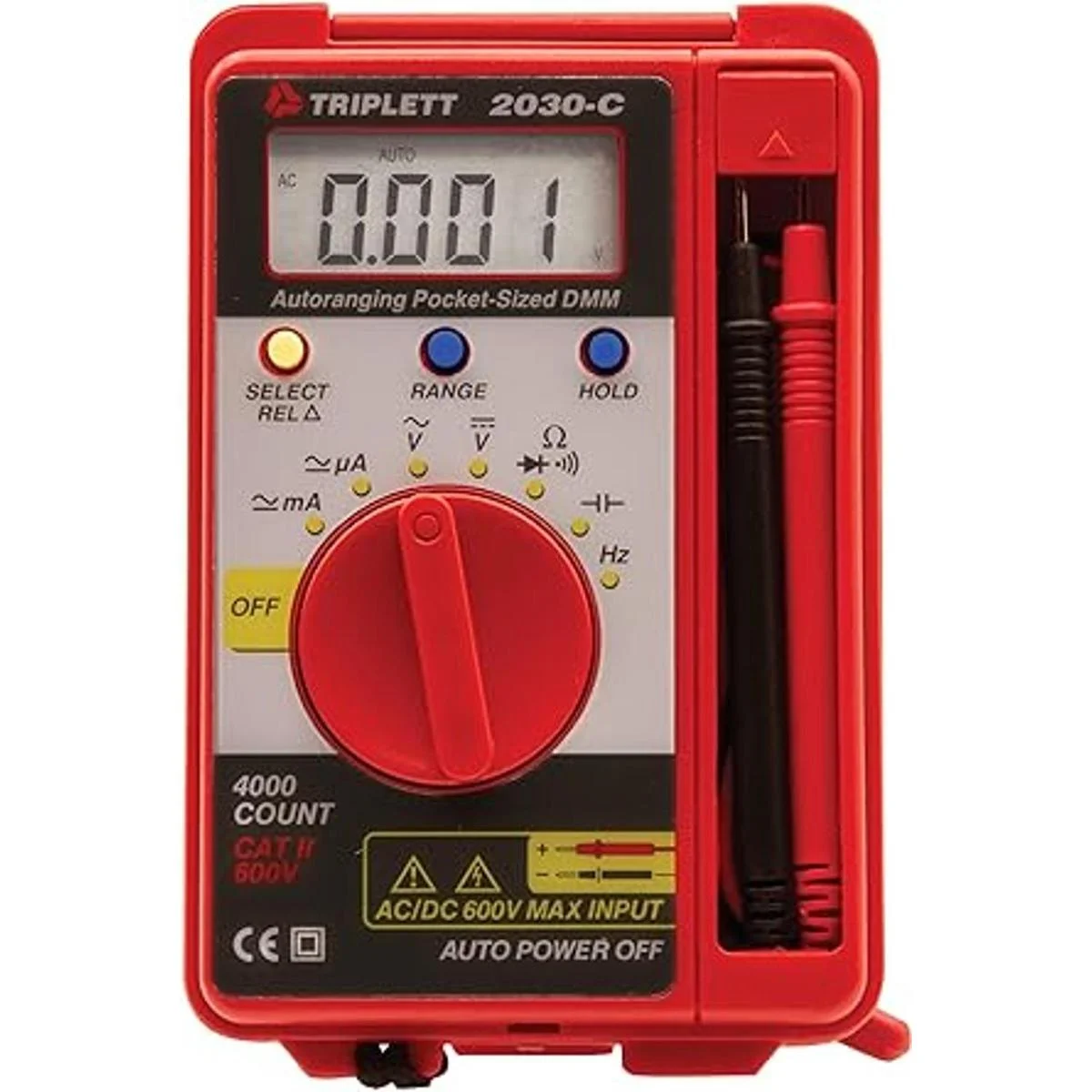Triplett 2030C. Multímetro digital de bolsillo con varilla_2