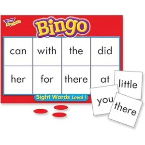 Trend Juego de bingo para jóvenes aprendices palabras_2