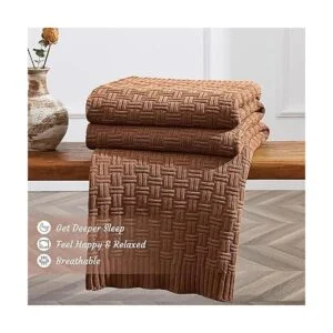 Treely Manta de punto de algodón 100