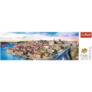Trefl Rompecabezas panorámico rojo de 500 piezas Porto_3