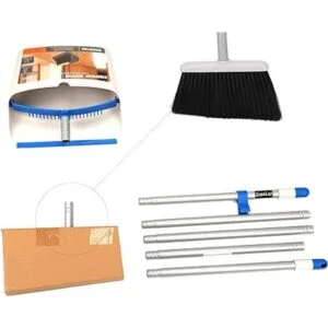 TreeLen Juego de escoba y recogedor de polvo de mango