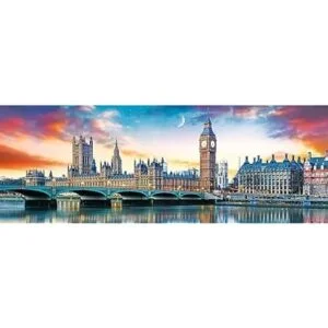Trefl Rompecabezas panorámico rojo de 500 piezas Big Ben_2