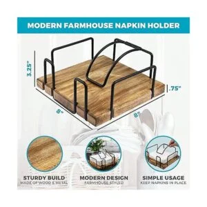 Tribello Servilletero de granja para cocina servilletero_4