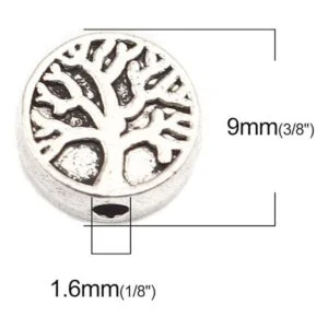 Tree of Life Cuentas espaciadoras pequeñas paquete de 95_4