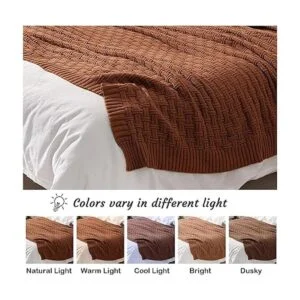 Treely Manta de punto de algodón 100