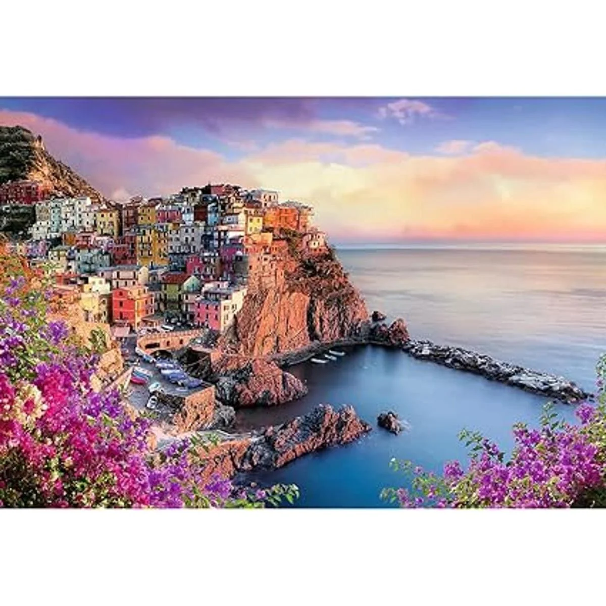 Trefl Rompecabezas rojo de 1500 piezas Vista de Manarola_2
