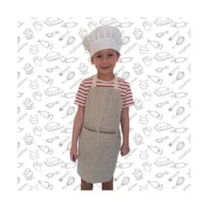 Tovla Jr. Kids Cookbook delantal de cocina y sombrero_3