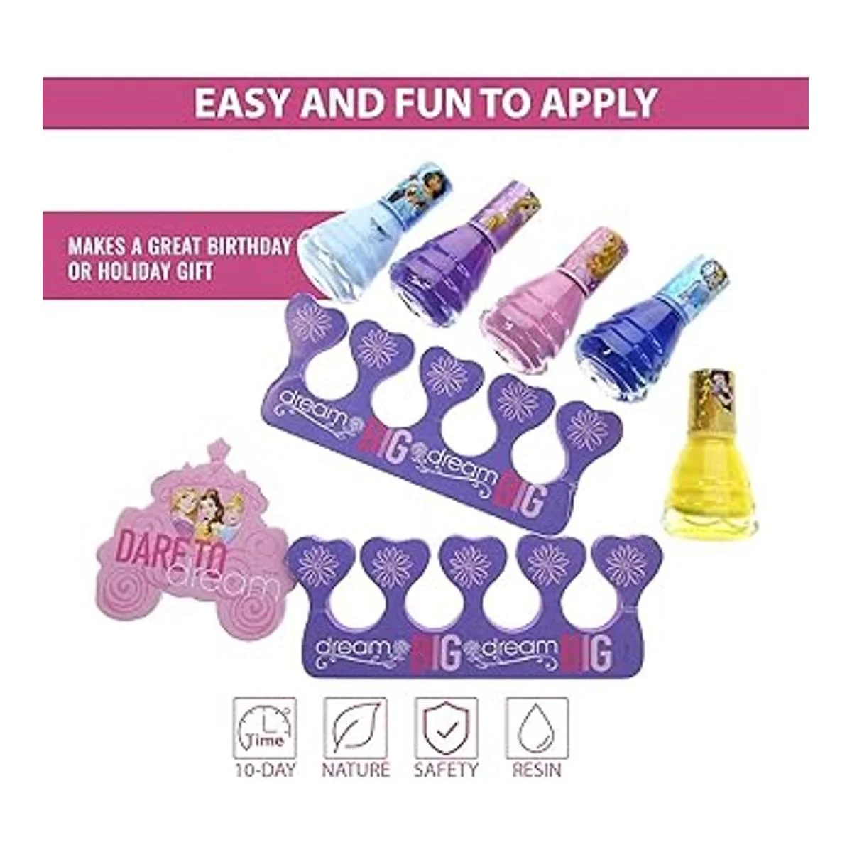 Townley Girl Disney Princess PeelOff esmalte de uñas Set_5