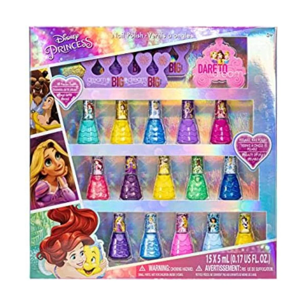 Townley Girl Disney Princess PeelOff esmalte de uñas Set_1