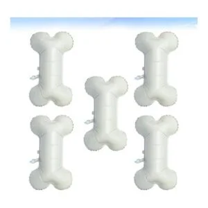 Toyvian Globo de aluminio con forma de hueso para_6