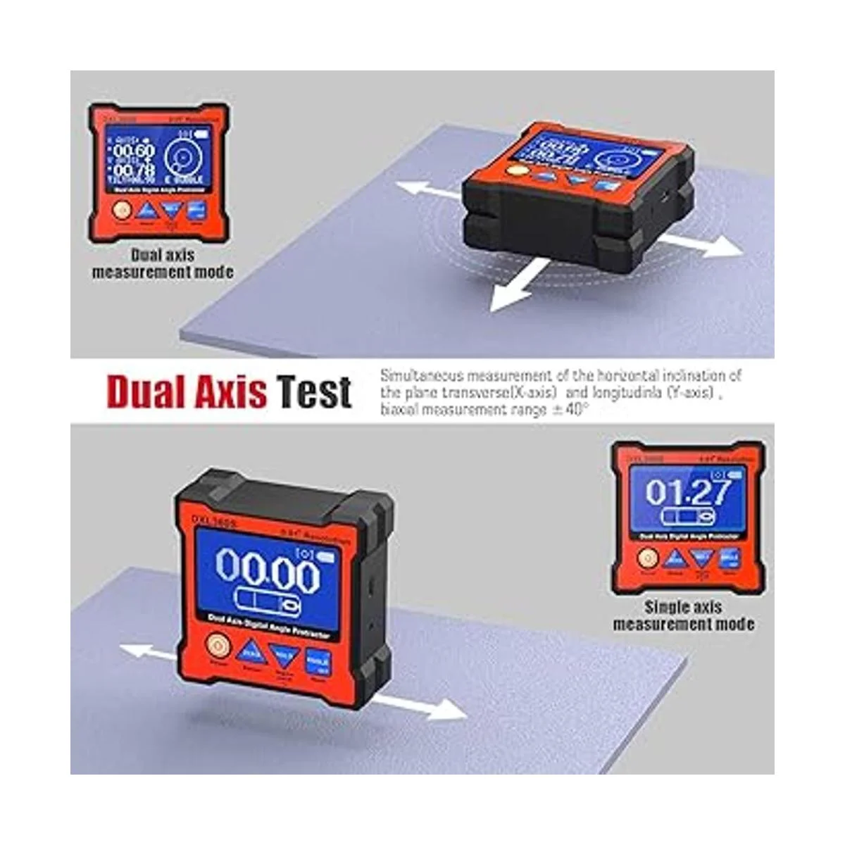 Transportador digital DXL360S GYRO gravedad 2 en 1 LCD_4