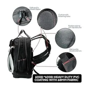 TradeGear Mochila de herramientas resistente con parte_2