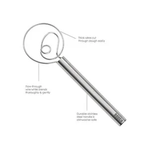 Tovolo Batidor de masa de acero inoxidable 12 pulgadas