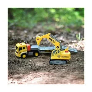 ToyThrill Juguete de camión plano alimentado por fricción